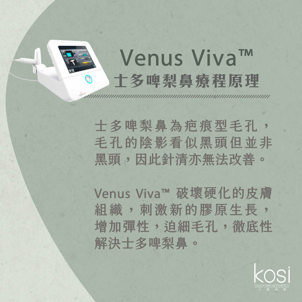 Venus Viva™ 再生換膚儀 - 鼻頭去黑頭/收毛孔療程(鼻)