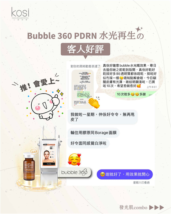Bubble 360 - PDRN無痛水光再生療程